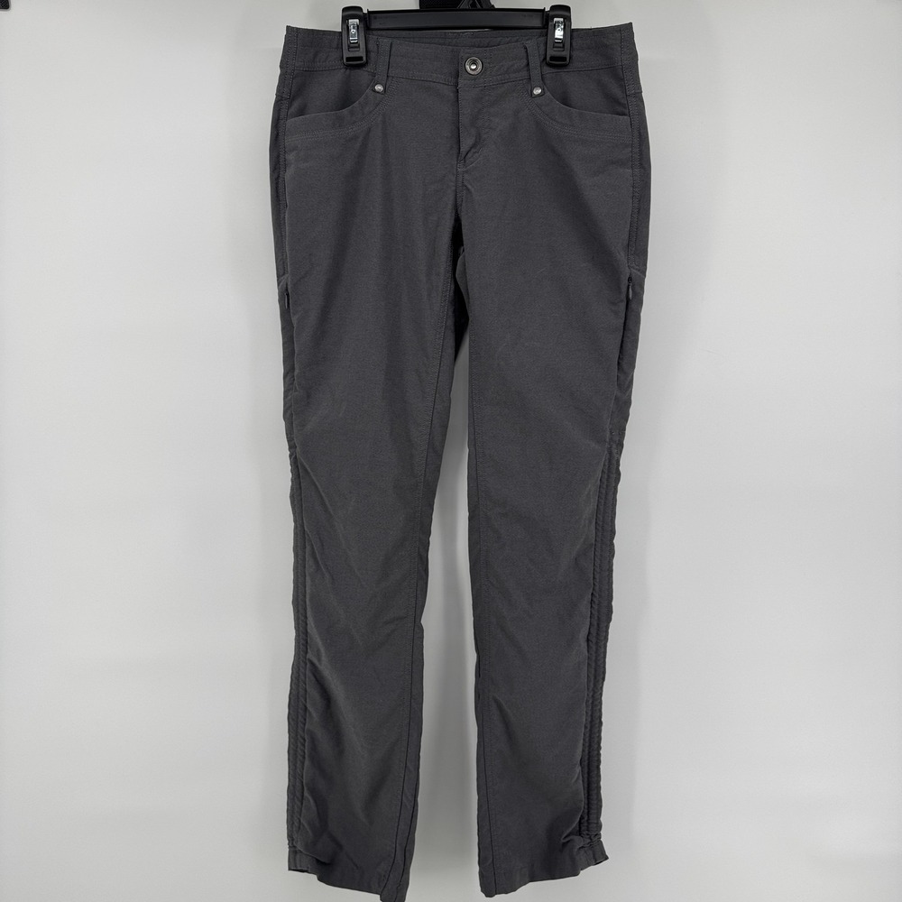 Kuhl Trekr Pants Womens 4 REG Charcoal Gray Regular Fit Solid